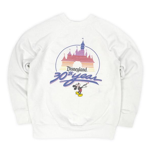 ディズニーランド Disneyland 80s 30th year 30周年 スウェット 珍品 ビン...