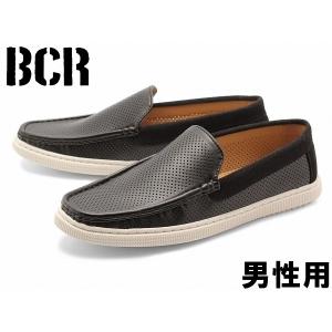 ＢＣＲ BC-703 メッシュ ローファー メンズ ブラック 01-12307030｜hi-style