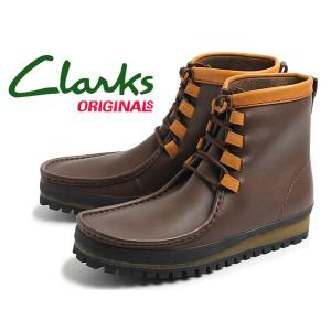 クラークス ワラビー ウェイ ダークブラウンレザー CLARKS WALLABEE WAY DARKBROWN LEATHER 20351495 メンズ ブーツ 10130403｜hi-style