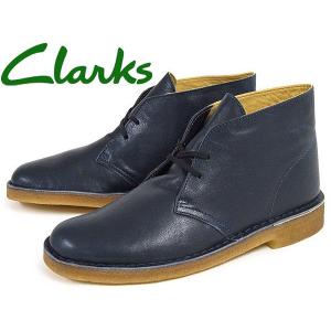 CLARKS クラークス 靴 ブーツ デザート ブーツ メンズ 紺 10131640｜hi-style
