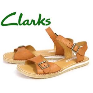 CLARKS クラークス 靴 サンダル ケストラルソア レディース 茶 10132826｜hi-style