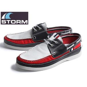 ストーム STORM 2754 トリコロールカラー デッキシューズ レザー STORM 2754 DECK SHOES 11580600｜hi-style