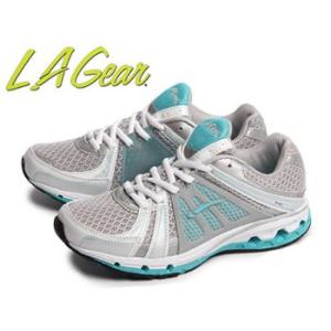 LAギア ウィスパー 灰水グレー×アクア<br>LA GEAR WHISPER GRAY/AQUA LA11R427A-5[レディース] 12671021｜hi-style