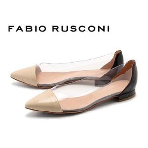 訳あり品 ファビオ・ルスコーニ ヴェルニーチェ FABIO RUSCONI パンプス レディース 女性用 サンド×ネロ 24.5cm 37.5 fa032｜hi-style