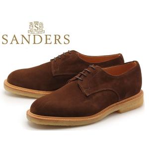 訳あり品 サンダース アーチー カントリー スエード プレーントゥ 男性用 スナッフスエード 27.0cm UK8.0 SANDERS sa003｜hi-style