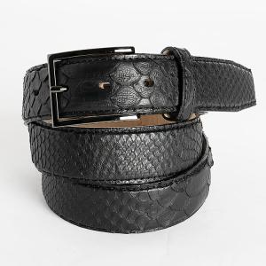 日本製 蛇革 くるみバックル ベルト パイソン ニシキヘビ ナチュラル