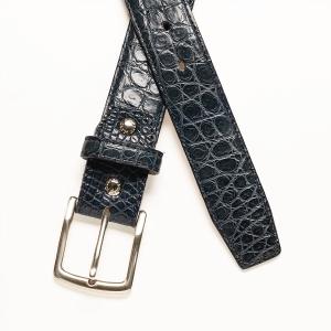 ベルト ワニ革 クロコダイル メンズ 本革 ネ...の詳細画像2