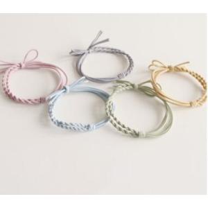 ヘアゴム　パステルカラー４連ねじり結びヘアゴム  プチプラ　かわいい　大人　お出かけ　アクセ　 20...