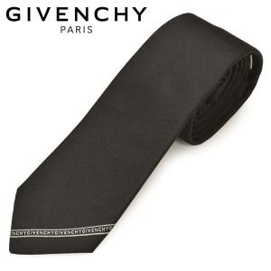 ネクタイ ジバンシイ メンズ GIVENCHY ロゴラインウェブシルクネクタイ/ナロータイ(サイズ剣幅7cm)egy20s001