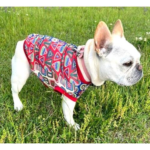 フレンチブルドッグ 服  パグ 服 接触冷感 吸水速乾 夏用冷感服  民族調アフリカンジャンボ クー...