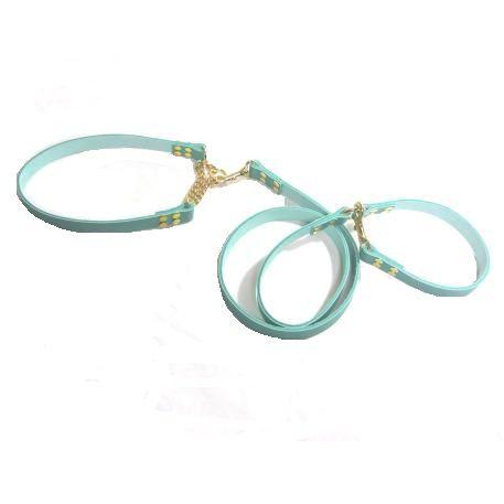 お名前 数字刻印無料 本革 カラーヌメ リードとハーフチョークセット 中型犬 大型犬 おしゃれ かわ...