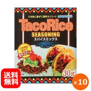 タコスシーズニング タコライスの素 ミックススパイス 30g×10個 メール便送料無料 オキハム 沖縄料理 沖縄土産