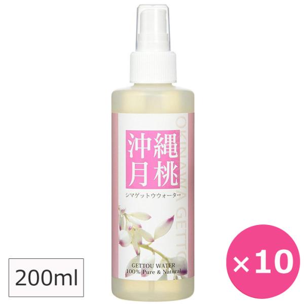 月桃蒸留水 月桃 化粧水 シマ月桃 200ml×10本 日本月桃 月桃葉エキス