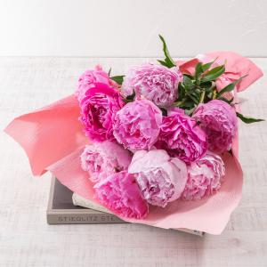 【販売終了】日比谷花壇公式 母の日 花束「芍薬(カラーミックス10本)」