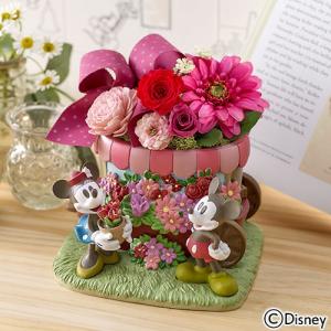ディズニー プリザーブド＆アーティフィシャルアレンジ「ジョイフルガーデン（ミッキー＆ミニー）」【disney_y】日比谷花壇