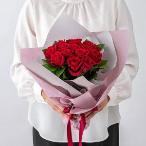 日比谷花壇公式 誕生日 花 花束「赤バラ15本...の詳細画像3