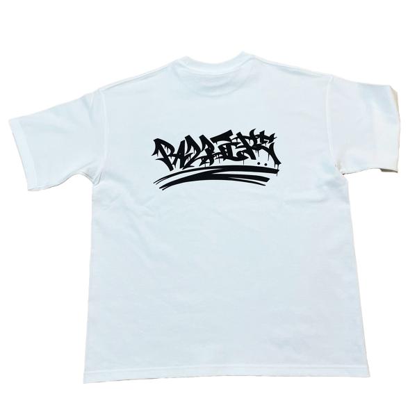 Tシャツ  pal life black logo(white)