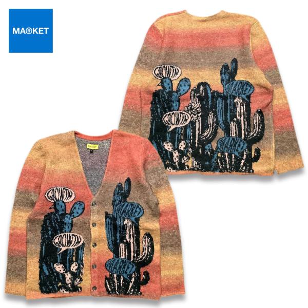マーケット MARKET GROWTH MARKET JACQUARD CARDIGAN カーディガ...
