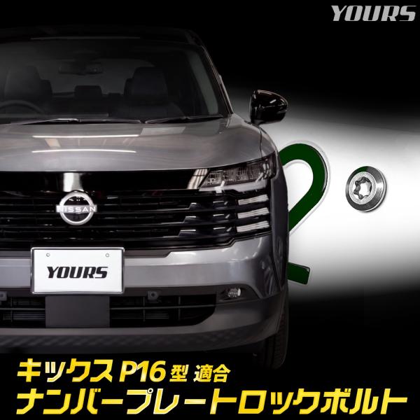 日産キックス P16 適合 ナンバープレート ロックボルト【M6 x 22.2mm】KICKS ステ...