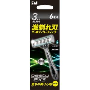 貝印 ベスティ―EX3 6本入 4901331002700 コスメ 美容 ヘアケア メイク道具｜hid-shop