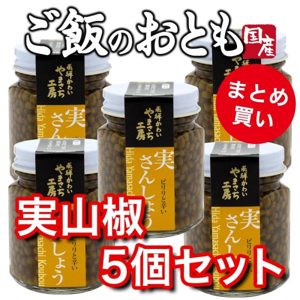 実山椒佃煮 実さんしょう  山菜 5個 飛騨産 ご飯のお供