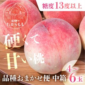 桃 糖度13度以上 4-6玉 桃ギフト 品種お...の詳細画像1