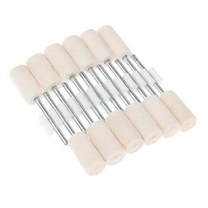 12本セット 羊毛フェルトバフ 研磨ヘッド 鏡面研磨 金属磨き