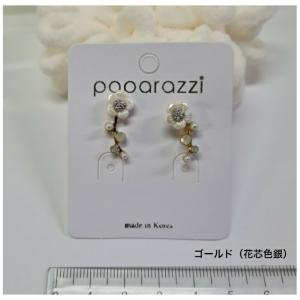 ラインストーンとパールビーズの小花デザインプチ...の詳細画像3