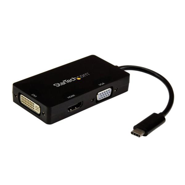 StarTech.com 3 in 1 USB Type-Cマルチアダプタ 4K/30Hz USB-...
