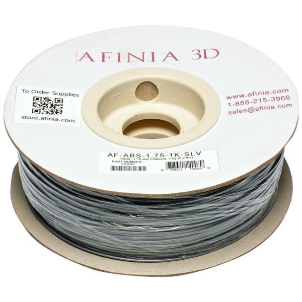 AFINIA(アフィニア) 3Dプリンター用フィラメント 1.75mm 純正バリューABS 銀色 S...