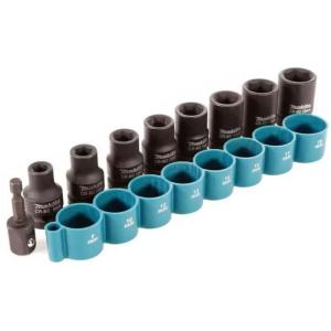 ソケットレンチ 9個 マキタ(Makita) インパクト ソケット セット 差込角1/2インチ(12.7mm) B-55762 1/4インチ(6.35mm) ハンドツール｜hidarikiki