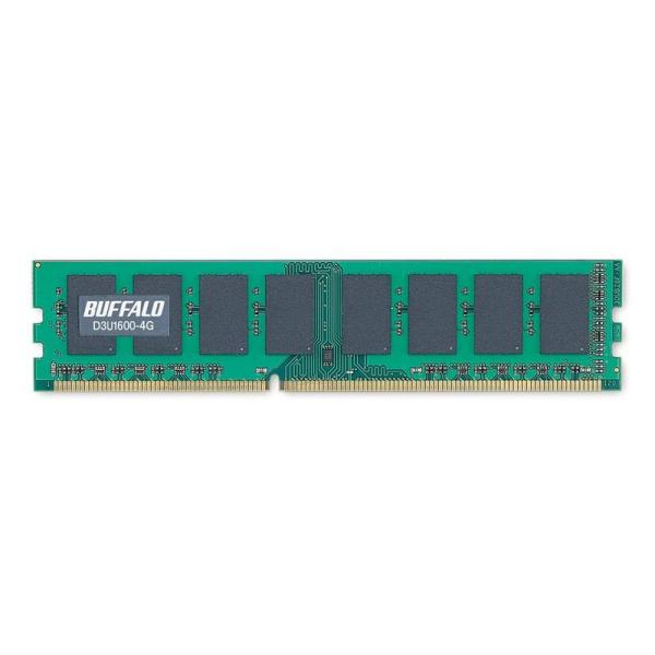 PC用メモリ DDR3 4GB バッファロー デスクトップ用 PC3-12800対応 240Pin ...