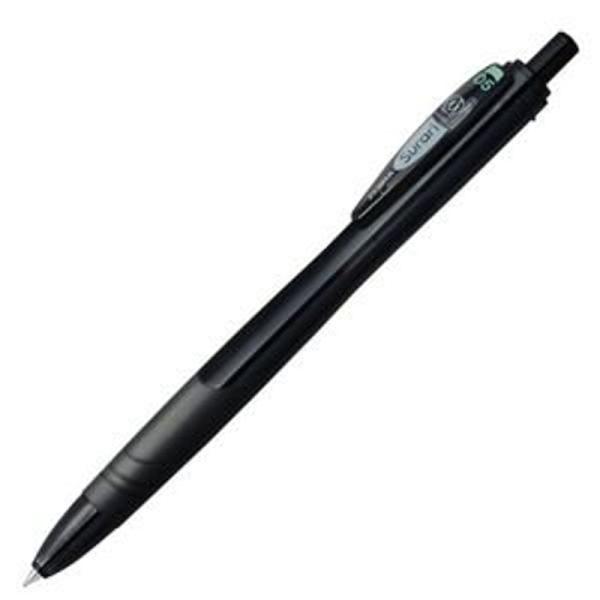 (まとめ) ゼブラ 油性ボールペン スラリ 0.5mm 黒 (軸色 ダークブラック) BNS11-D...