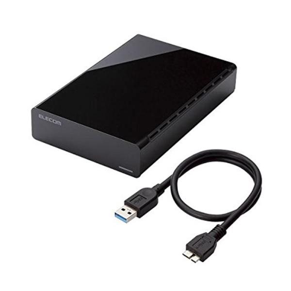 エレコム 外付けハードディスク e：DISK USB3.0対応 3TB ELD-CED030UBK