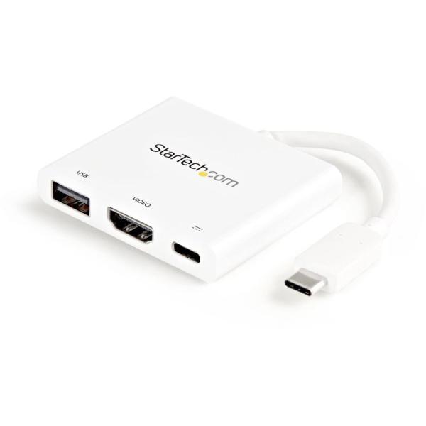 StarTech.com USB Type-C接続HDMIディスプレイ変換アダプタ ホワイト 4K/...