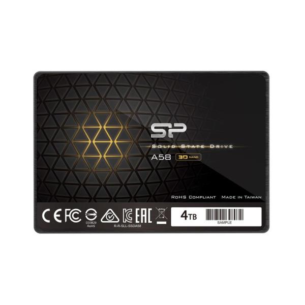 シリコンパワー 4TB SSD 3D NAND A58 SLCキャッシュパフォーマンスブースト SA...