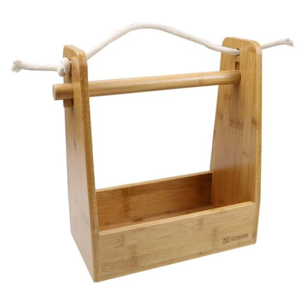良木工房(YOSHIKI) 竹製 スパイスボックス キッチンペーパーホルダー キャンプ スパイスラッ...