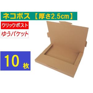 ネコポス 箱 (200枚)3cm対応 ダンボール 最大（フリマ・オークション用