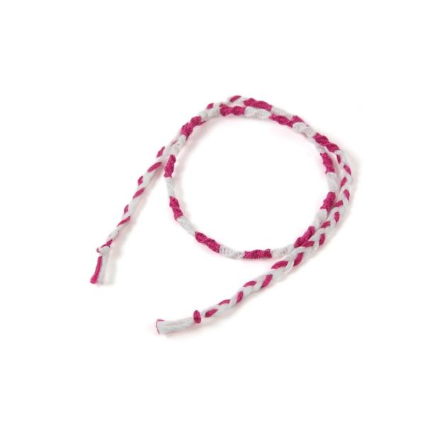 ２０２０年バージョン（細い２色）ピンク。飛騨高山の組紐のブランド(くみひだ)。飛騨の職人の手作り。組...