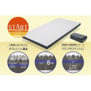 西川（nishikawa） マットレス START 3層 三つ折りタイプ 敷布団