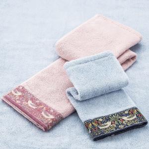 西川 フェイスタオル 今治タオル モリスギャラリー いちご泥棒柄 日本製 綿100% TT28120030