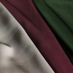 日本製 16匁シルク サテンクレープ (シャンパングレージュ、バーガンディ、ボトルグリーン)