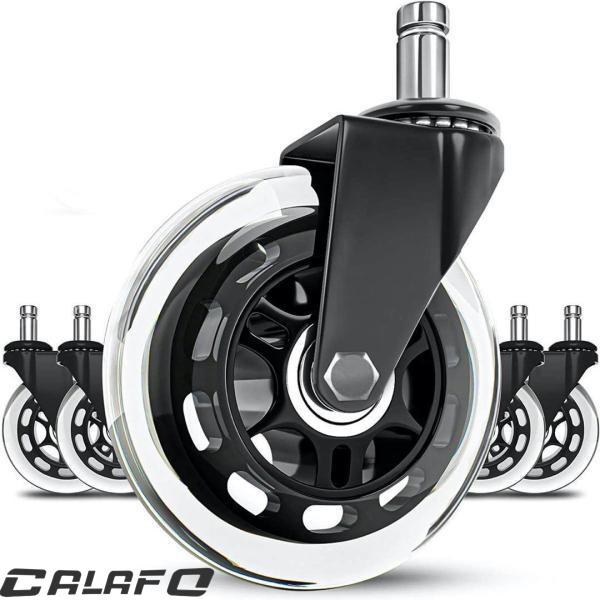 ５個セット 交換用キャスター 差込式 チェア用ホイール 静音 360度回転　直径11mm　床防傷