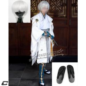 刀剣乱舞 風 とうけんらんぶ 鶴丸国永 コスプレ衣装 ウィッグ 靴 刀 道具 cosplay アニメ ゲーム コスチューム パーティー ハロウィン仮装