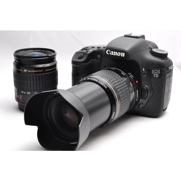 Canon キヤノン EOS 7D 標準&amp;望遠ダブルズームセット CFカード付き