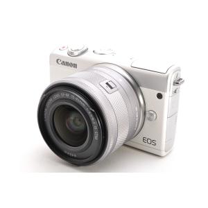 キヤノン Canon ミラーレス一眼 EOS M100 レンズキット ホワイト SDカード付き 中古｜hideyoshi-camera
