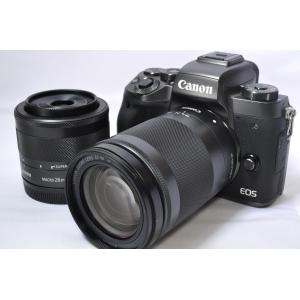 キヤノン Canon ミラーレス一眼 EOS M5 クリエイティブマクロ ダブルレンズキット レンズフード&SDカード付き 中古｜hideyoshi-camera