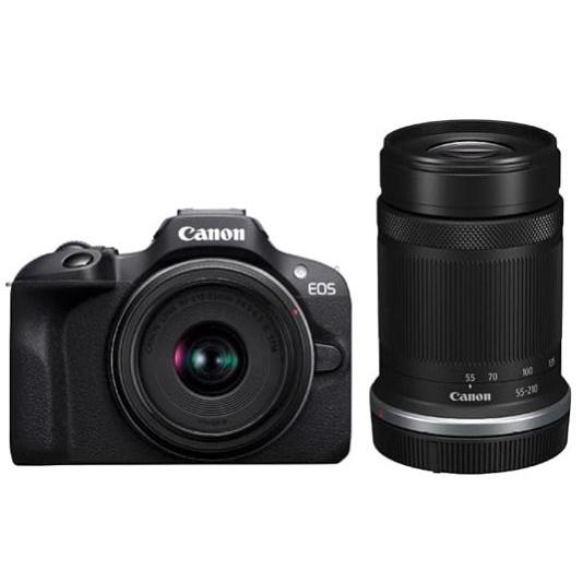 【中古】【1ヶ月保証】 キヤノン Canon ミラーレス一眼カメラ EOS R100 ダブルズームキ...