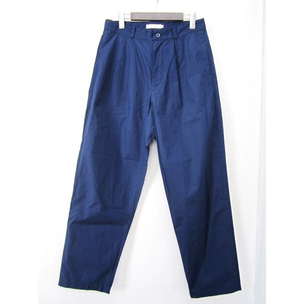 RICEMAN. ライスマン. 50/1タイプライター タック テーパード パンツ_NAVY