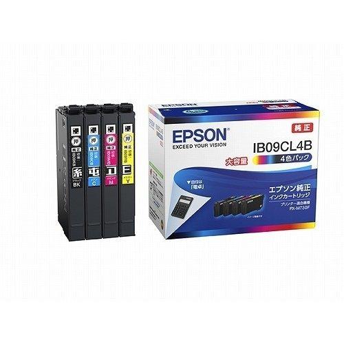 EPSON　IB09CL4B　インクカートリッジ　大容量4色パック　純正